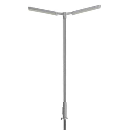 Atlas HO Double Arm Parking Lot LED Light, Silver & Cool White, 3PK ATL70000178